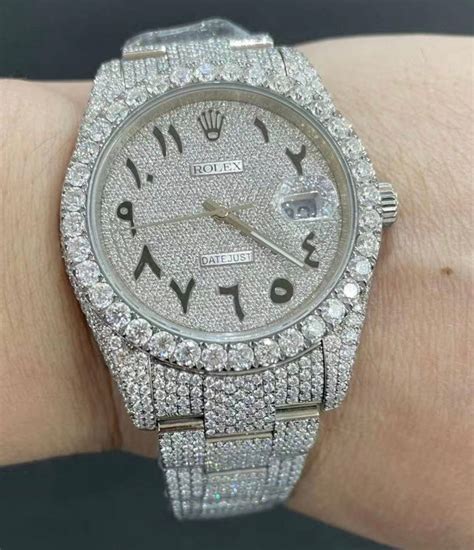 moissanite rolex watches